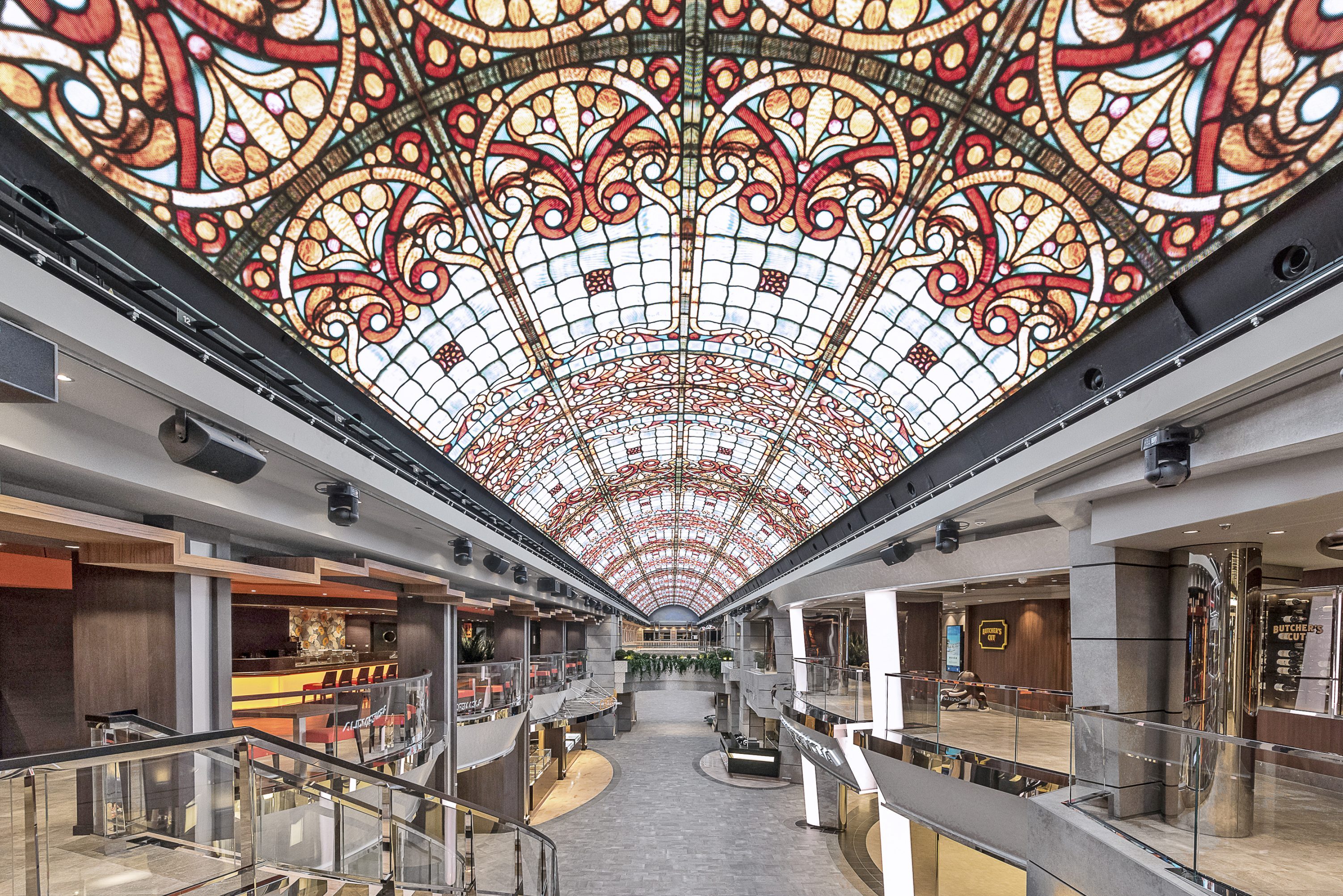 Solutions Marvel Cruise Ship Installs Curved Led Ceiling
