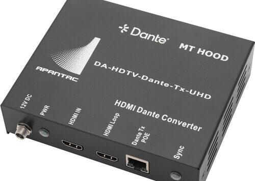 Apantac to unveil 16-channel Dante audio converter
