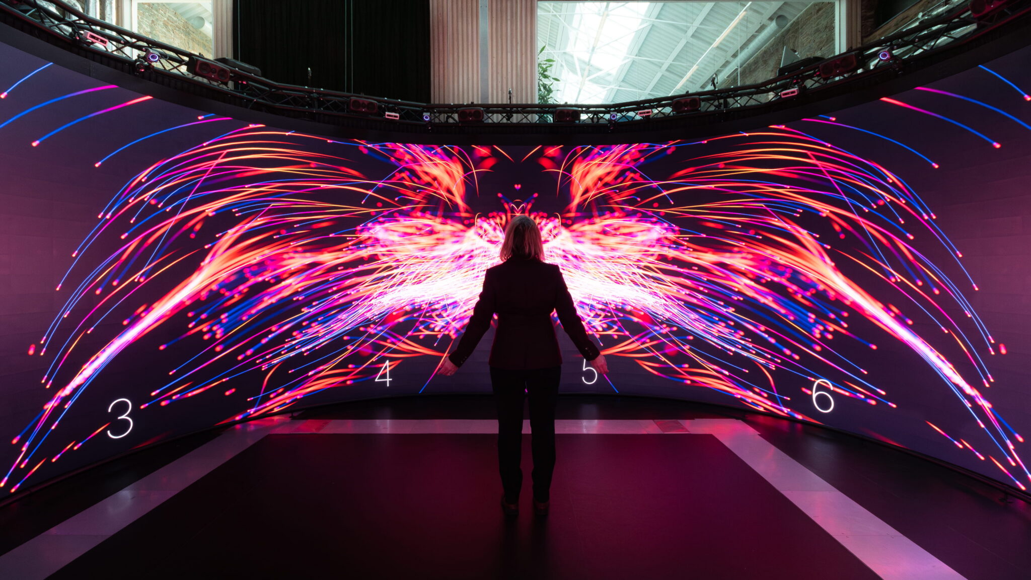 ClearLED display wraps Bristol University's Reality Emulator - Installation