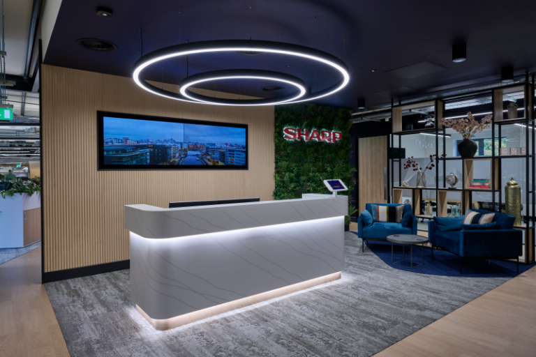Sharp opens Leeds HQ as technology showroom - Installation